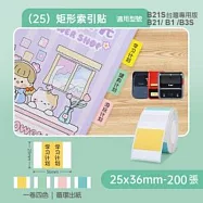 精臣標籤貼紙-B1/B21/B21S/B3S通用《珠寶/纜線/索引系列》 索引貼-矩形