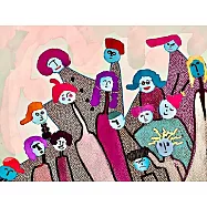 【玲廊滿藝】張慈-他們系列-大團圓32x42cm