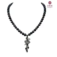 BILLY KING 貝麗晶 【舞者系列-44】(BK244) 側身抬手芭蕾舞者天然珍珠流蘇項鍊