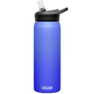 【美國 CamelBak】750ml eddy+不鏽鋼多水吸管保溫瓶(保冰) - 深海藍漸層