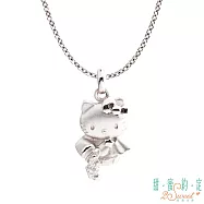 甜蜜約定 HelloKitty?水瓶座Kitty純銀墜子 送白鋼項鍊