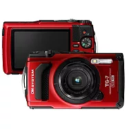 OLYMPUS OM SYSTEM Tough TG-7 防水數位相機*紅-(平行輸入)~送256G卡+副電*2+座充+相機包+中型腳架+拭鏡筆+背帶+大清+讀卡機