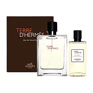 HERMES愛馬仕 大地淡香水禮盒(淡香水100ml+沐浴露80ml)_國際航空版