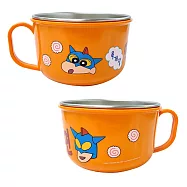 蠟筆小新 動感超人 雙層隔熱碗 750ml 兒童餐具 韓國製 餐具 防滑 泡麵碗 大碗 Crayon Shinchan 動感超人