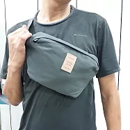 E.City_防盜貼身胸包運動腰包 大灰