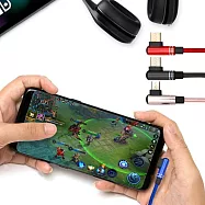 Xmart for SONY PS4 無線遊戲手把/遙控手把 專用90度電競USB充電線-120CM-2入 藍色