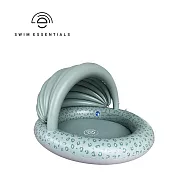 Swim Essentials 荷蘭 充氣戲水池(直徑100cm) - 森林小花豹(遮陽款)