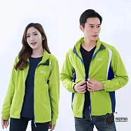 【遊遍天下】男女款防風防潑水抗UV立領外套(GJ10013) M 芥末綠