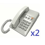 辦公室用電話-瑞通 電話機RS-802HF-LG 灰色兩台組