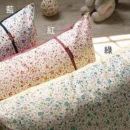 【麗塔寢飾】40支紗精梳棉 午睡枕40*55CM(一入) 多款任選- 戀戀絮語-紅