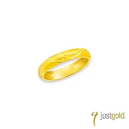 【Just Gold 鎮金店】予愛.長長久久 黃金對戒(窄版-女戒)港圍 11 黃金