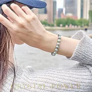 【Crystal Power 克里斯能量水晶】天山藍石能量水晶手鍊 M