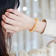 【Crystal Power 克里斯能量水晶】黃方解石能量水晶手鍊 M