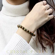 【Crystal Power 克里斯能量水晶】花綠石能量水晶手鍊 M