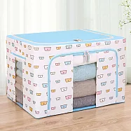 【TANAH】多功能大容量100L收納箱(H-104-100) 藍熊(100L)