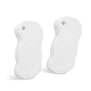 O&rsquo;Pretty 歐沛媞 3D魚鱗搓澡神器海綿-2入組-多色可選 白色X2