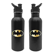 【Paladone UK】華納DC蝙蝠俠 Batman LOGO 經典款保溫杯 黑色經典金屬水壺(700ml)