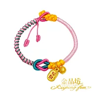 【金品坊】黃金彌月禮招財納福手繩 適戴手圍12~14cm