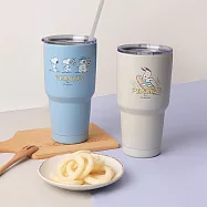 Peanuts史努比不鏽鋼冰霸杯(900ml) -衝浪
