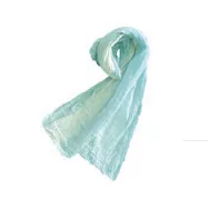 河上工藝所 日本製純棉 天然草木染 紗布圍巾 藍(梔子花)