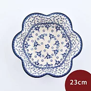 波蘭陶 蕙質蘭心系列 花形深盤 23cm 波蘭手工製 造型盤 陶瓷盤 菜盤 水果盤 沙拉盤