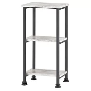 【H&R安室家】35x27x71CM仿大理石紋三層置物架BC335A