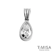 【TiMISA】純鈦墜飾 羽鑽 透亮白