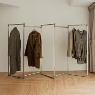 【H&R安室家】鋁合金五段式百變掛衣架/百變掛衣架/曬衣架LSF61 金色款