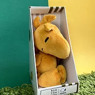 BON TON TOYS Woodstock糊塗塌客燈芯絨盒裝填充玩偶-黃 15cm
