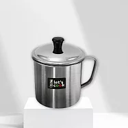 樂司/304不鏽鋼口杯-附蓋-9cm-4入