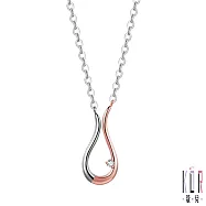 K&rsquo;OR蔻兒 許願鑽石/玫瑰K金/白鋼項鍊