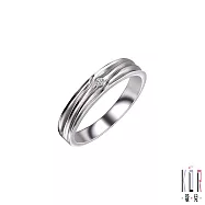 K&rsquo;OR蔻兒 愛情海鑽石/白鋼女戒指 國際戒圍#7