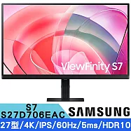 SAMSUNG 三星 S27D706EAC 27型 ViewFinity S7 4K高解析平面顯示器