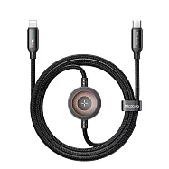 Mcdodo麥多多 36W 2合1數據線Type-C to Lightning+蘋果手錶無線充CA568 線長1.5m 黑色