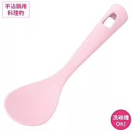 日本製SHIMOMURA下村工業PITAKO不沾鍋牛奶鍋用攪拌料理湯匙17cm分食湯杓PC-203(耐140&deg;C;附掛洞;可洗碗機)平杓 廚房調理杓