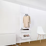 【H&R安室家】頂天立地複合式收納掛架LS308