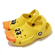 Crocs 洞洞鞋 Classic I AM Rubber Ducky T 小童 向日葵 經典小鴨子克洛格 21001775Y 16.5cm SUNFLOWER