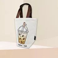 吃貨包/飲料帆布袋-珍珠奶茶-4入