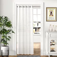 【巴芙洛】透光不透人打孔式長門簾拉簾150x200cm送桿子(風水簾/門簾/拉簾/隔簾/長門簾) 白色