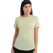 【icebreaker紐西蘭】女 Sphere III Cool-Lite&trade; 圓領短袖上衣(高峰探索)-125- M 青蘋果綠