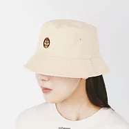 迪士尼 奇奇蒂蒂 雙面 漁夫帽 遮陽帽 戶外 帽子 水桶帽 米白