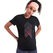 【icebreaker紐西蘭】女 Sphere III Cool-Lite&trade; 圓領短袖上衣(初露鋒芒)-125- XS 黑