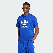ADIDAS TREFOIL T-SHIRT 男短袖上衣-藍-IZ3058 M 藍色