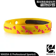 MASSA-G 韻律/幾何/馬卡龍甜心/奧林匹克鍺鈦能量手環(任選一款) 韻律螢光黃