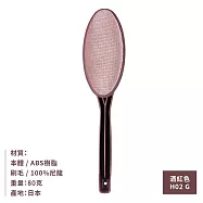 日本製Nippon Seal可旋轉etiquette衣物除塵梳H02(免耗材刷毛;適狗毛.貓毛;尼龍材質)衣服寵物除毛刷西裝刷衣物清潔刷黏毛刷 酒紅色