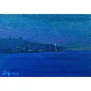 【玲廊滿藝】王柏翔-藍夜12.5x18cm