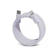 OWNLIFE 馬卡圈圈編織磁吸快充線-家用型1.6M Ctol紫白