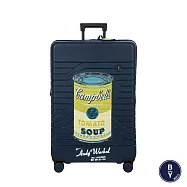 【BRIC S】BY Ulisse 安迪沃荷聯名款 31吋 可擴充 拉鍊箱- 深藍色