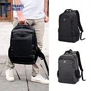 【Travel Blue 藍旅】XPERT款 筆電後背包-黑 筆電包/防水電腦包/雙肩包/商務背包 TB3050 黑色