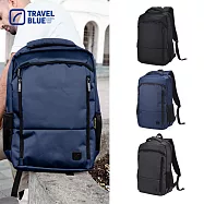 【Travel Blue 藍旅】城市探索款 商務後背包-黑 筆電包/防水電腦包/大容量背包 TB3120 黑色